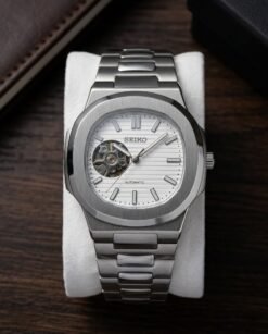 Seik_o Mod Nautilus Phantom Open Heart Automatic Silver-White