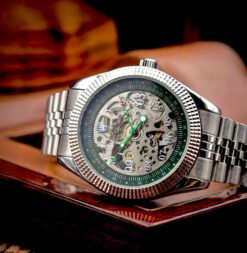 Role_x Pagani Skeleton Automatic Silver-Green
