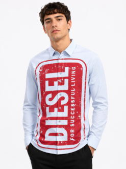 DIESEEL PREMIUM SKY BLUE SHIRT WITH PREMIUM BOX PACKING