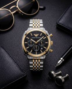 Emporio Arman_i Antonio Chronograph 2Ton-Gold-Black