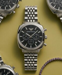 Emporio Arman_i Antonio Chronograph Silver-Black