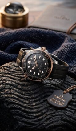 Omegg_a Seamaster Diver 300M Automatic Black-Copper-Black