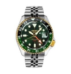 Seiko Sports 5 GMT Green Forest Authentic Store Quality