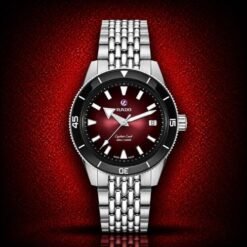 Rado Captain Cook Stainless Steel Jubilee Strap Red Dial