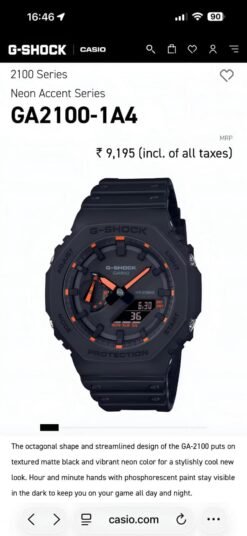 G-Shock Casio GA2100 1A4