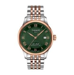 Tissot Le Locle Silver Rose Gold Green Authentic Store Quality