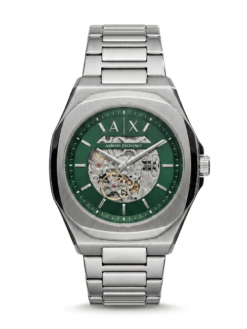 Arman_i Exchange Ax2418 Hampton Automatic Silver-Blue