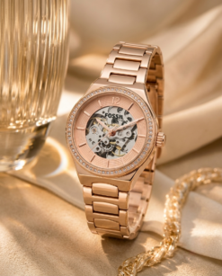 Fossii_l Eevie Automatic Copper-Pink