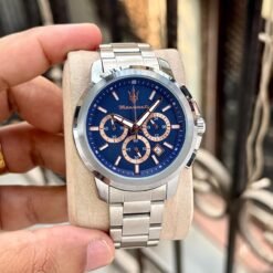 Maseraati Potenza Silver-Blue-Copper Chrono