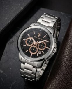 Maseraati Potenza Silver-Black-Copper Chrono