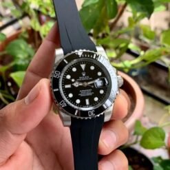 Rolex Submariner Black Silicon Strap
