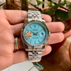 Rolex Date Just 41 Jubilee Strap Silver Tiffany