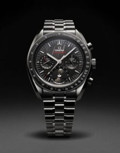 Omega Speedmaster Moonphase Silver Black