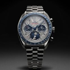 Omega Speedmaster Moonphase Silver Blue
