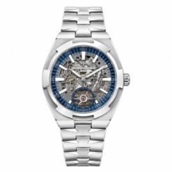 Vacheron Constantin Skeleton Dial Silver Grey Blue