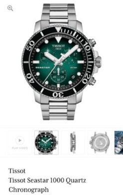 Tissot Seastar Chronograph 1000 Green Authentic Store Quality