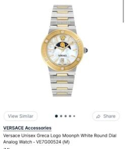 Versace Greca Logo Moonphase Unisex Authentic Store Quality