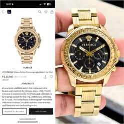 Versace Greca Action Chronograph gold black