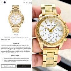 Versace Greca Action Chronograph gold white
